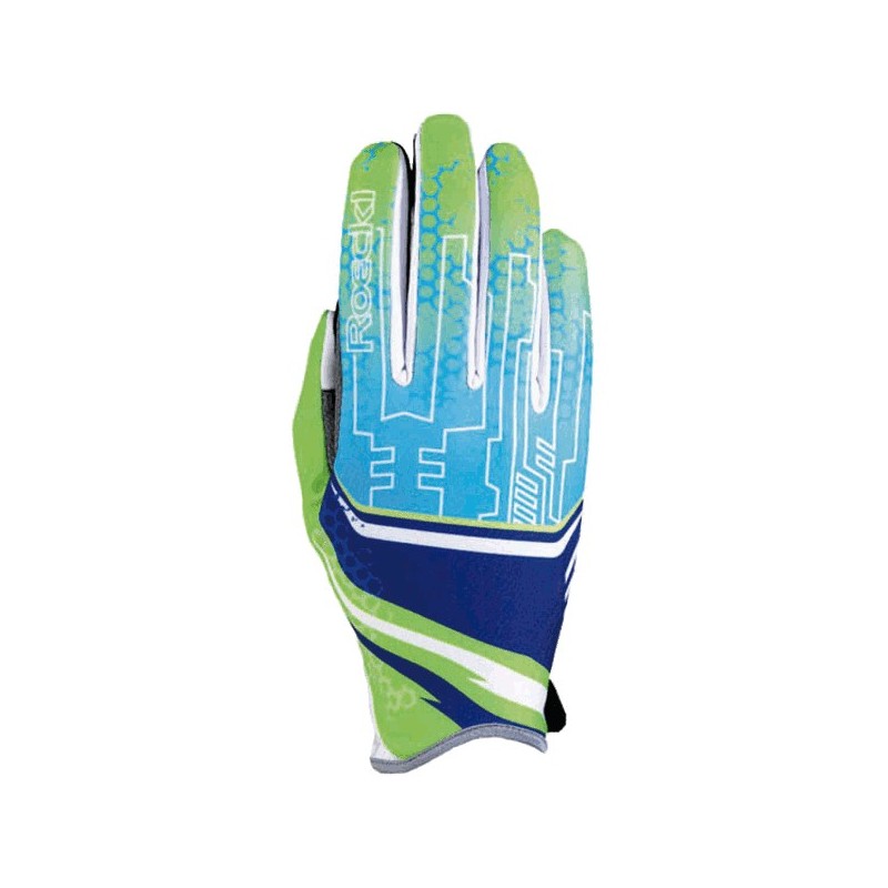 Racing hansker Roeckl LL Top Function Leynar blå-lime Racing hansker Roeckl LL Top Function Leynar blå-lime